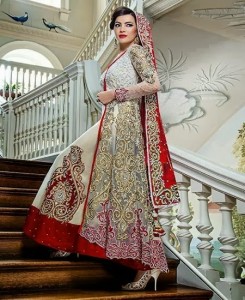 latest bridal dresses in Pakistan 2014
