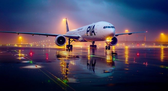 PIA all tyres burst during take off