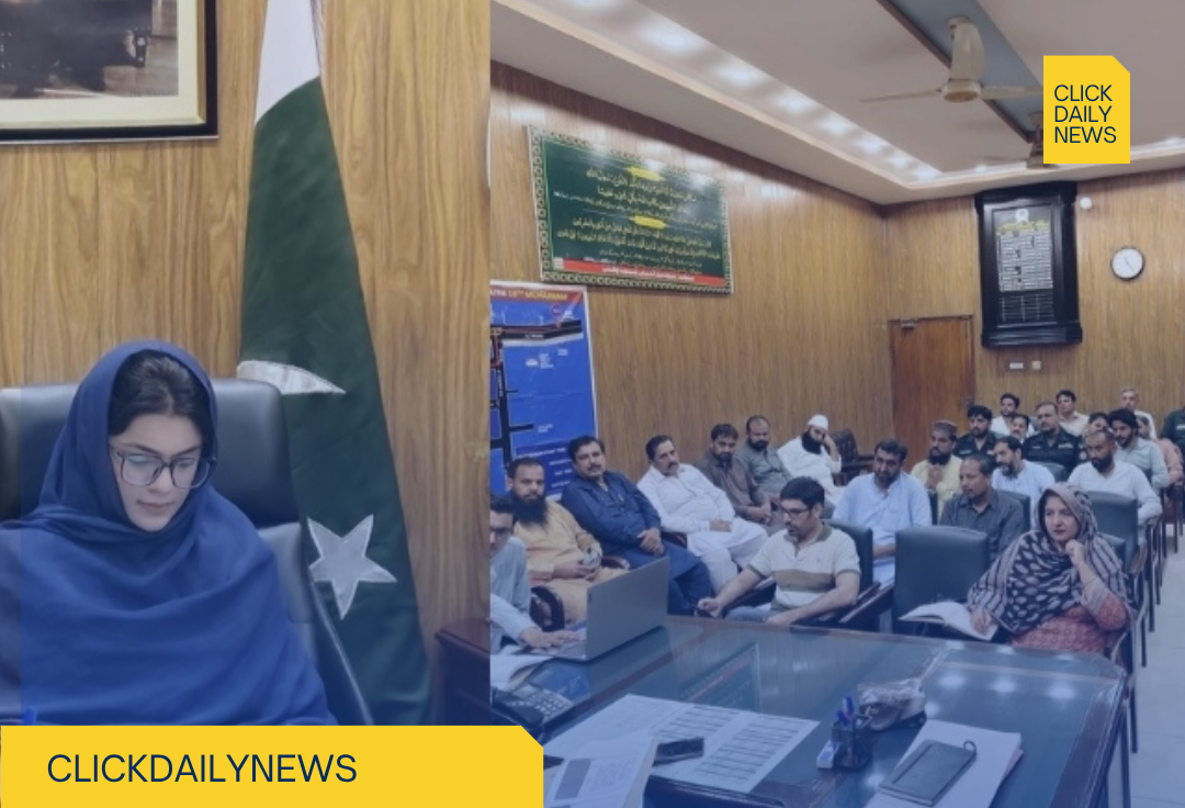 Dengue Review Meeting Chaired by AC Chichawatni Miss Nurjis Khatoon Jafari